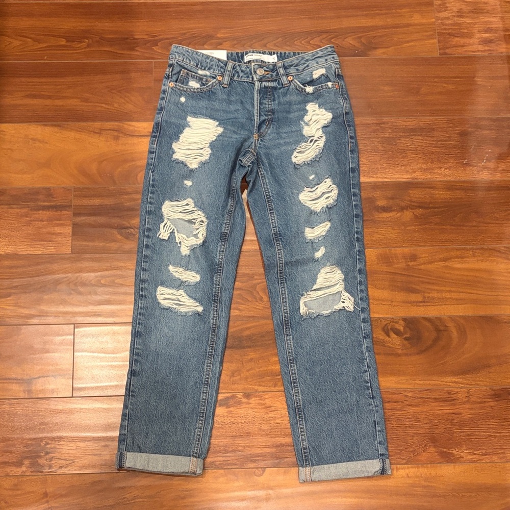 Garage "Ex-Boyfriend" Ripped Jeans | 00 Juniors | 3-Button Fly | NWT